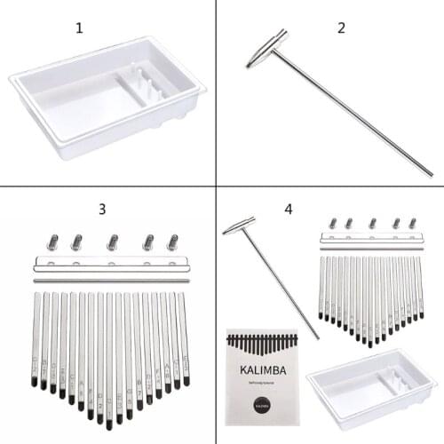 17 Tone Thumb Piano Epoxy Resin Mold Finger Piano Musical Instrument Silicone Mould DIY Crafts Jewelry Casting Tools