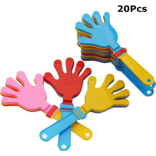 20pcs Funny Decor Creative Funny Hands Clap Cheer Prop Applause Maker Plam Prop For Party Consert Colorful Hand Clapper