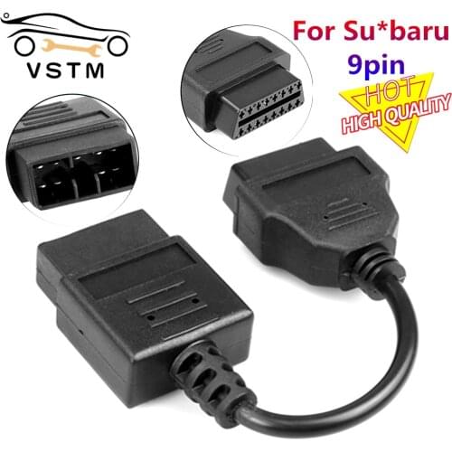 2021 Newest For Su*baru 9pin OBD Cable to obd2 16pin lead diagnostic interface 9 pin OBDII extension cord lead
