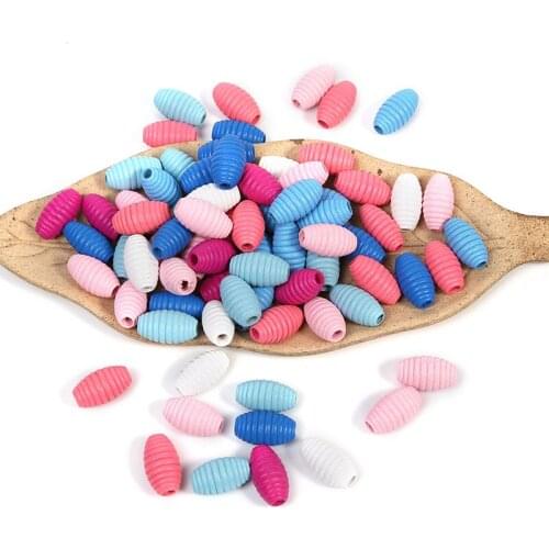 50pcs 14x25MM Beehive Beads Undyed Wood Honeycomb Beads Unfinished Threaded Wooden Beehive Spacer Beads