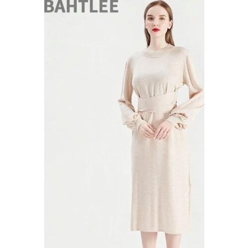 Модные вязаные платья Bahtlee China At AliExpress
