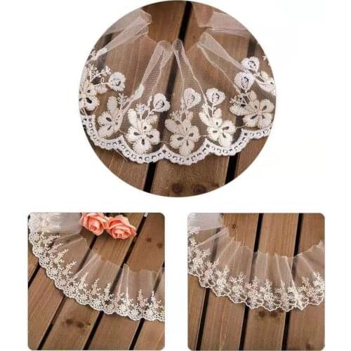 Free shipping lace dress decoration handmade DIY skirt curtain and other fabrics flower lace
