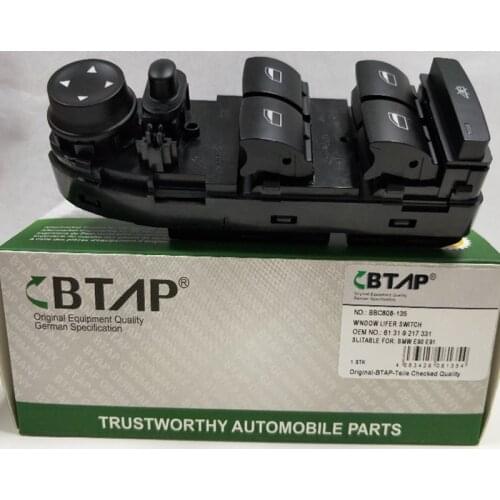 BTAP 5 PCS German Specification Right-hand drive Window Lifter Switch Button WITHOUT PANEL For BMW E90 E91 2008-2012 61319217331