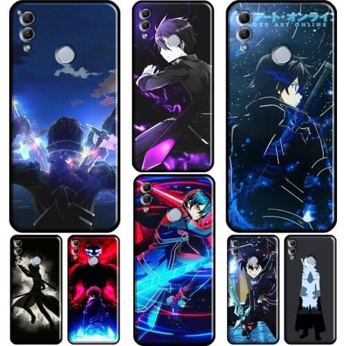 SAO Sword Art Online Kirito Anime For Huawei Honor 10X 8 9 10 Lite 20 10i 7X 4C 7C 6C 7A Pro 8X 9X 8A 9A 8S 9S Phone Case