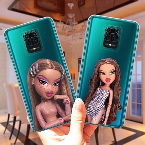 For Xiaomi Mi A1 A2 8 Lite 9 9T 5X 6X Cover Cute Cartoon Doll Bratz Soft Case For Redmi K20 PRO Note 9 Pro 10 4 4X 5 6 7 8 Pro