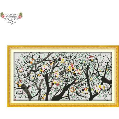 Your Gift F630 14CT 11CT Counted and Stamped Home Decoration Pomegranate Needlework Needlepoint Embroidery DIY Cross Stitch kits