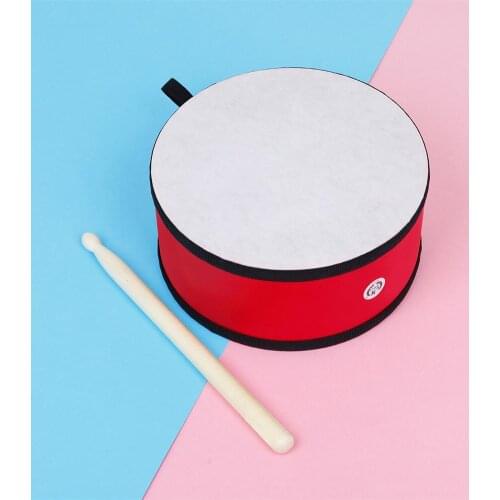 Wooden Hand Drum Sy-91 Orff Indian Portable Double-sided Hand Beat Drum Children Musical Toy Solid Wood + Polyester Drum Skin