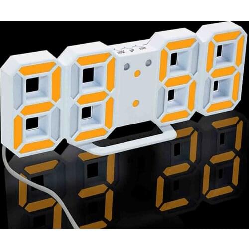 Hot LED Digital Alarm Clocks Calendar Thermometer Display Wall Hanging Watch Snooze Function Table Clock Office Electronic Watch