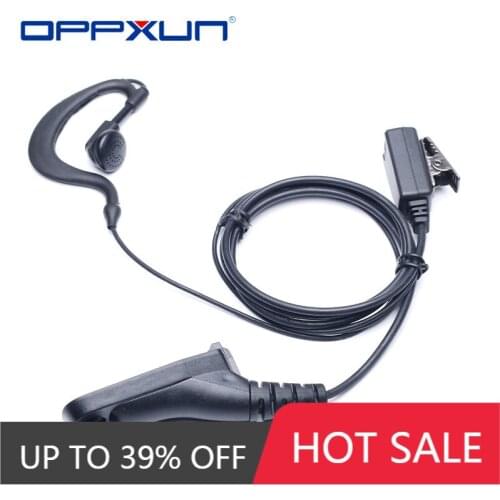 Curve Earpiece Headset Mic for Motorola XIR P8268 P8260 P8200 APX4000 APX2000 APX6000 XPR6300 MTP6550 Walkie Talkie Ear Hook