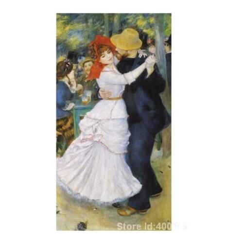 Paintings by Pierre Auguste Renoir Dance at Bougival Hand painted art on canvas High quality