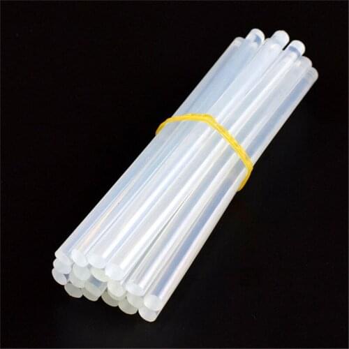 10pcs 7x190mm Plastic Transparent Hot Melt Gun Glue Sticks For Jewelry DIY Home Power Heat Pistol Glue Gun Adhesive Accessories
