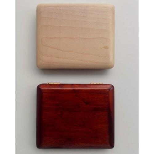 Maple Wooden Saxophone Clarinet Reed Case 3PCS Reed Hold