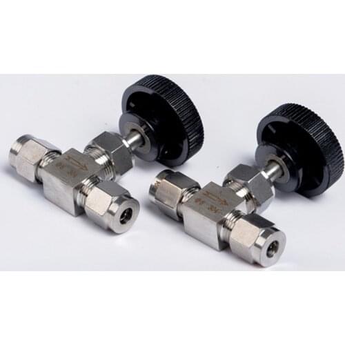 Compression Needle Valve Crane Fit 3/4/6/8/12/14/16mm 1/8" 1/4" 3/8" 1/2" OD Tube 304 316 Stainless Flow Control