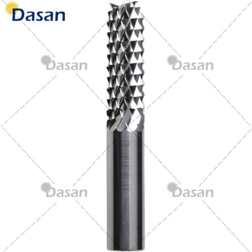 1pcs 3.175mm PCB Roughing End Mill 8mm Tungsten Steel Carbide Engraving Corn Teeth Bits for Wood