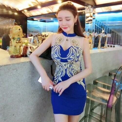 Summer sexy Slim fit short dress hollow out embroidery off shoulder club party dresses fashion brands new Womens Clothing