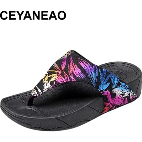 CEYANEAO summer women shoes for 2021 new flip flops for women pool slippers platform beach shoes sandalias mujer