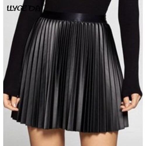 Женские кожаные юбки LLYGE China At AliExpress