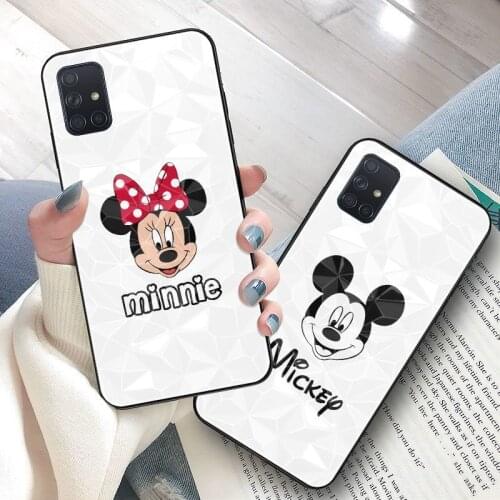 Disney Mickey Minnie All-inclusive Soft Case for Samsung Galaxy s20 s21 ultra s20 fe s10 a51 s9 note 10 plus Phone Back Cover