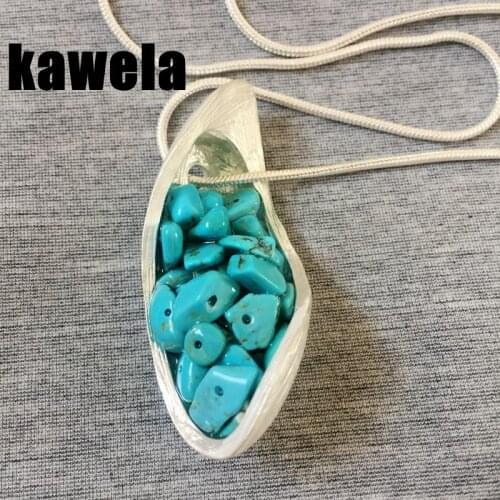 New Fashion Natural Stone Snake Chain Pendant Necklace