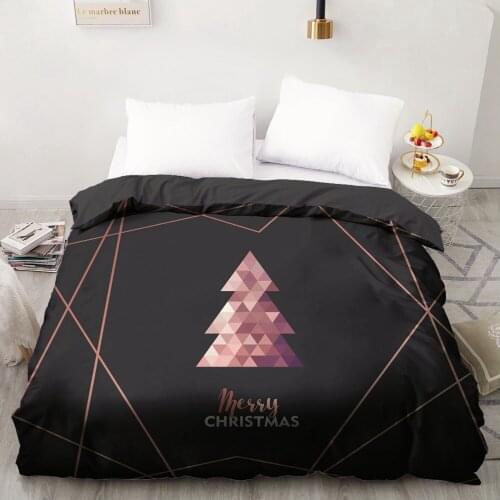 1 Pcs Black Series Geometric Pine Duvet Cover 240x220 King Size Printing NO Pillowcases And NO Sheets Home Textiles Comforter