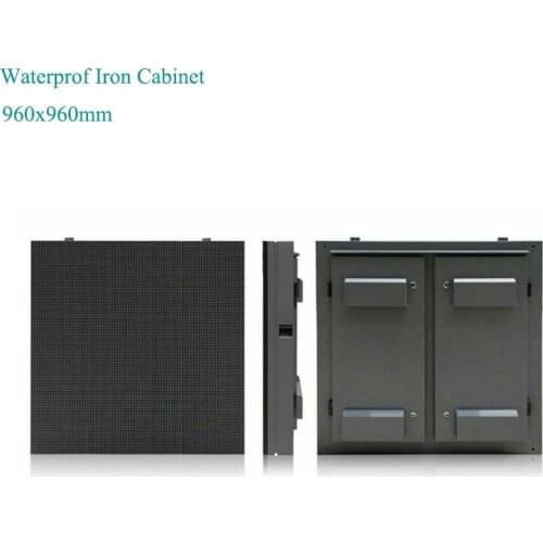 Roadside advertising P10mm led large outdoor display 960x960mm Iron Cabinet advertising outdoor digital signage displays