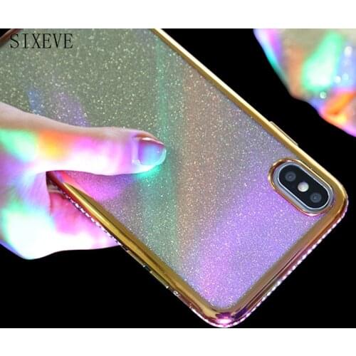Luxury Diamond Soft silicone Glitter Sequin Case For iphone 6s 6 7 8 plus SE 2020 iPhone 12 Mini 11 Pro XS Max X XR Phone Cover