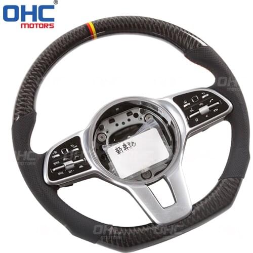 Real Carbon Fiber steering wheel for W205,S205 W213 N293 W24 C117,X117 C238,A238 C257 C E EQC B CLA GLE GLS