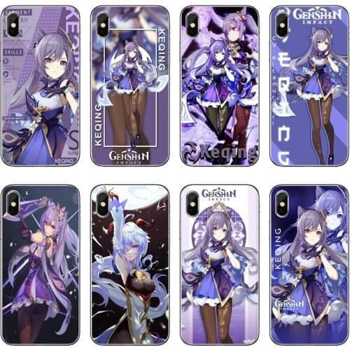 Keqing genshin impact Silicone Phone Case For Samsung Galaxy M30 J8 J7 J5 Pro J6 J4 Prime A6 A8 A9 Plus J3 2018 2017