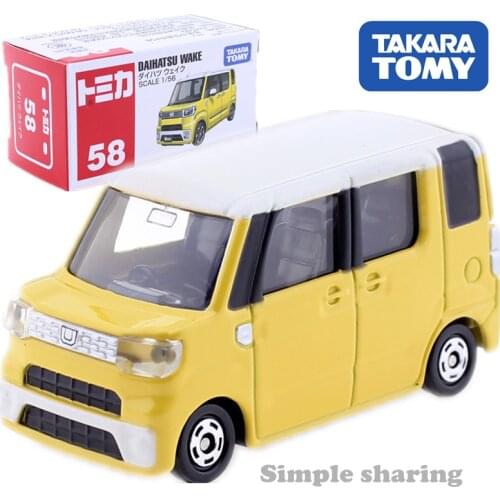 Takara Tomy Tomica No.58 Daihatsu Wake Van 1:56 Miniature Diecast Car Model Kit Hot Pop Baby Toys Magic Kids Bauble Mould