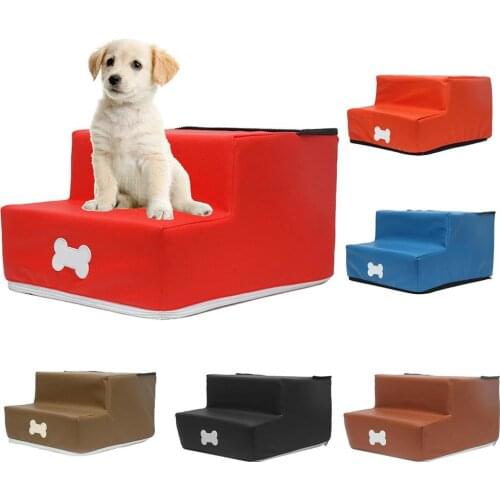 Dog Stair Pet Stairs Step Pet Climbing Sponge Mesh Step 2-layer Dog Pet Stair Step Cloth Cover Can Be Removed And Washed