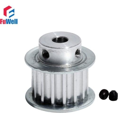 Timing Pulley HTD 5M-16T Gear Belt Pulley 16mm Belt Width 5/6/6.35/8/10mm Bore Aluminum Alloy 5M 16Teeth Synchronous Pulley