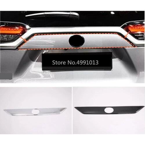 For Toyota RAV4 2019 2020 car cover styling trunk lid cover molding rear back door tail gate trim sticker 1pcs
