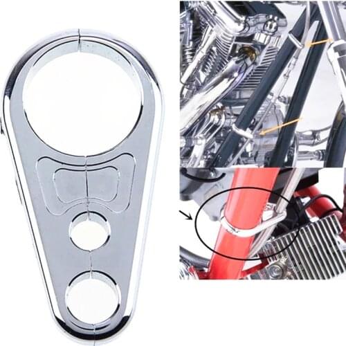 25MM Black New Universal Frame Handlebar Clutch Cable Brake Line Holder Clamp CNC Handlebars Motorcycle Wire Brake Cable Clamps