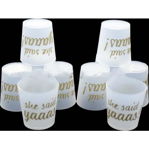 5pcs/set She Said Yaaas Drinking Cups Bridal Shower Bachelorette Party Accessory Home Supply