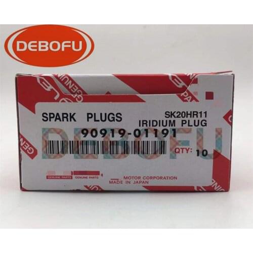 10pcs/lot Iridium Spark Plug 90919-01191 SK20HR11 For Toyota Tundra Lexus LX570
