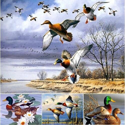 5D DIY Diamond Painting Full Drill Diamond Embroidery Duck Animal Mosaic Handmade Diamond Art Embroidery Decorations for Home