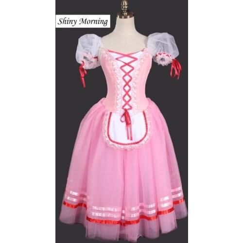 Ballet Long Tutu dress Giselle Corps de Ballet Swanilda Lise Pas de Deux - La Fille Mal Gardee Ondine Second Variation