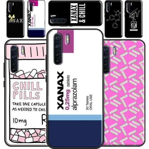 XANAX Chill Pill Phone Case For OPPO A53 2020 A5 A9 A31 A52 A72 A92 A83 A91 A93 A1K A15 A3S A5S F5 F7 Cover