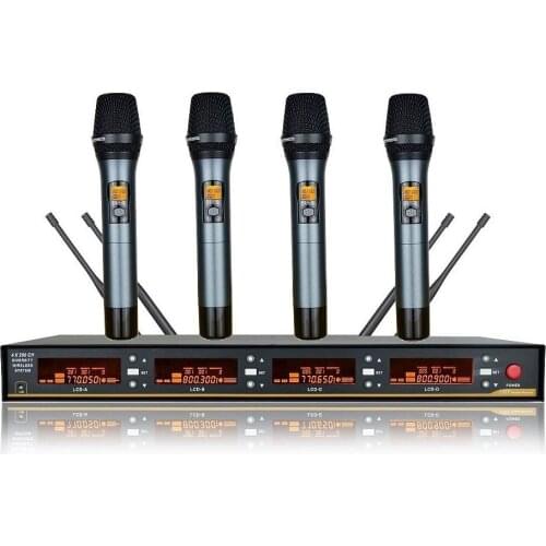 Bolymic Four Channel UHF True Diversity Cordless Microphone System microfoon draadloos