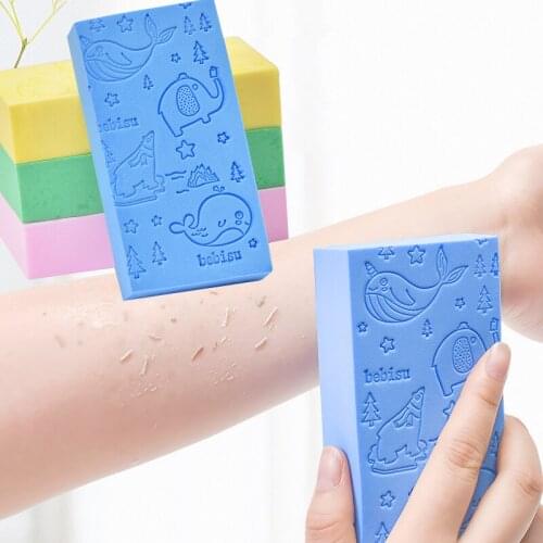 Baby Bath Sponge Soft Bath Wipe Bath Accessories For Children High Quality Soft Cartoon Baby Bath Sponge Brush Wipe Scrubber