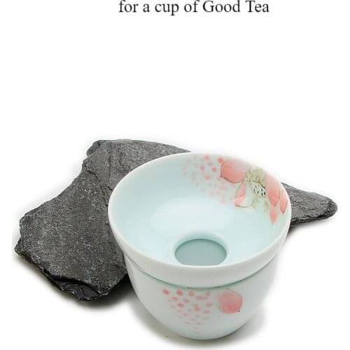 "KingTeaMall" Porcelain Tea Strainers, Infusers, Filters for Chinese Gongfu Chadao Teawares, Teasets, Teatools, Teagifts