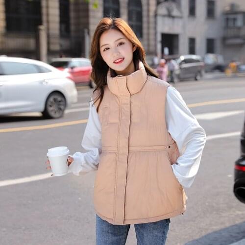 ISENMAL Womens Down Cotton Body Warm Vest Coat Winter New Ladies Casual Waistcoat Female Sleeveless Long Vest Jacket Slim