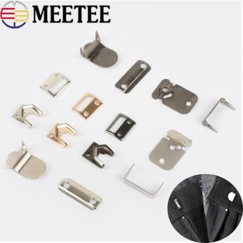 Meetee 30/50sets Copper Metal Pants Hook Fur Coat Invisible Button Skirt Hook DIY Pants Adjustment Buckle Sewing Accessory CN047