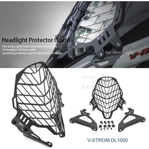 For SUZUKI V-strom DL1000 DL 1000 Vstrom DL1000 DL 1000 Motorcycle Headlight Protector Grill Guard Head light Cover Lense Cove