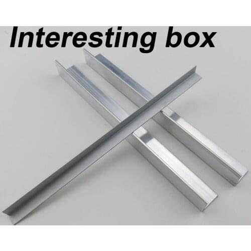 Angle aluminum remote control car frame DIY technology production material robot car chassis aluminum alloy model bracket