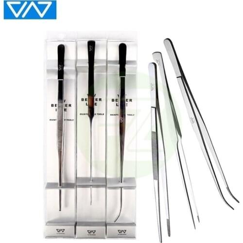 VIV Aquatic Stainless Steel Plant Tweezers Straight Curve Never Rusty same quality as ADA