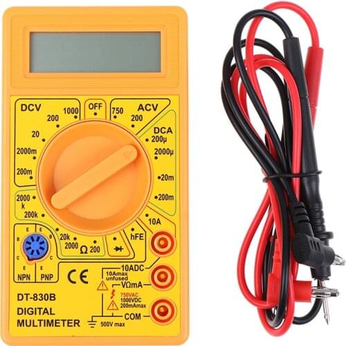 High Quality DT-830B LCD Display Digital Multimeter Ac/dc 750/1000v Amp Volt Ohm Tester