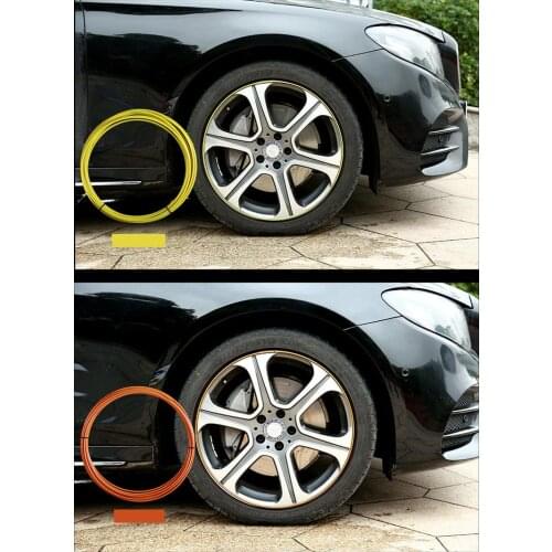 1 Set 8M DIY Tyre Car Stickers And Decals Car Motorcycle Wheel Protection Ring Double Layer Strips Sticker Car Styling Refitting