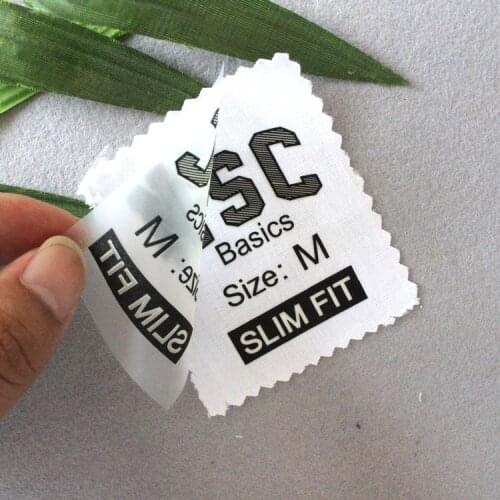 1000pcs/lot Custom color ironed Name Tags,heat transfer printing/heat transfer pattern and text/label/tag shirt transfer label