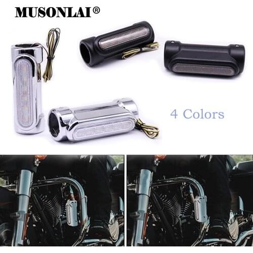 12v 12w Motorcycle Bumper LED Lights Driving Light Turn Signals Indicator Light DRL Lamp for Harley Honda Yamaha Cruiser Polaris